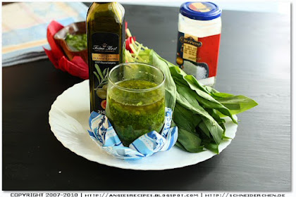 Ramsons Pesto with Wholewheat Spaghetti