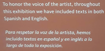 To honor the voice of the artist, throughout this exhibition we have included texts in both Spanish and English.