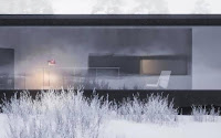 Upstate NY Black Snow Vacation House Design with Different 5 Shapes Completely for Winter Vacation