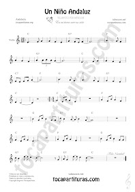  Violín Partitura de Un Niño Andaluz Sheet Music for Violin Music Scores Christmas Carol Song
