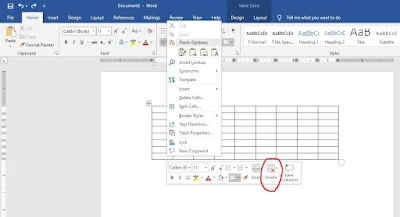 3 Cara Membuat Tabel di Microsoft Word