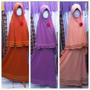 Jubah Akhwat Gamis Anak Muslimah Gamis Anak Jersey OKI 