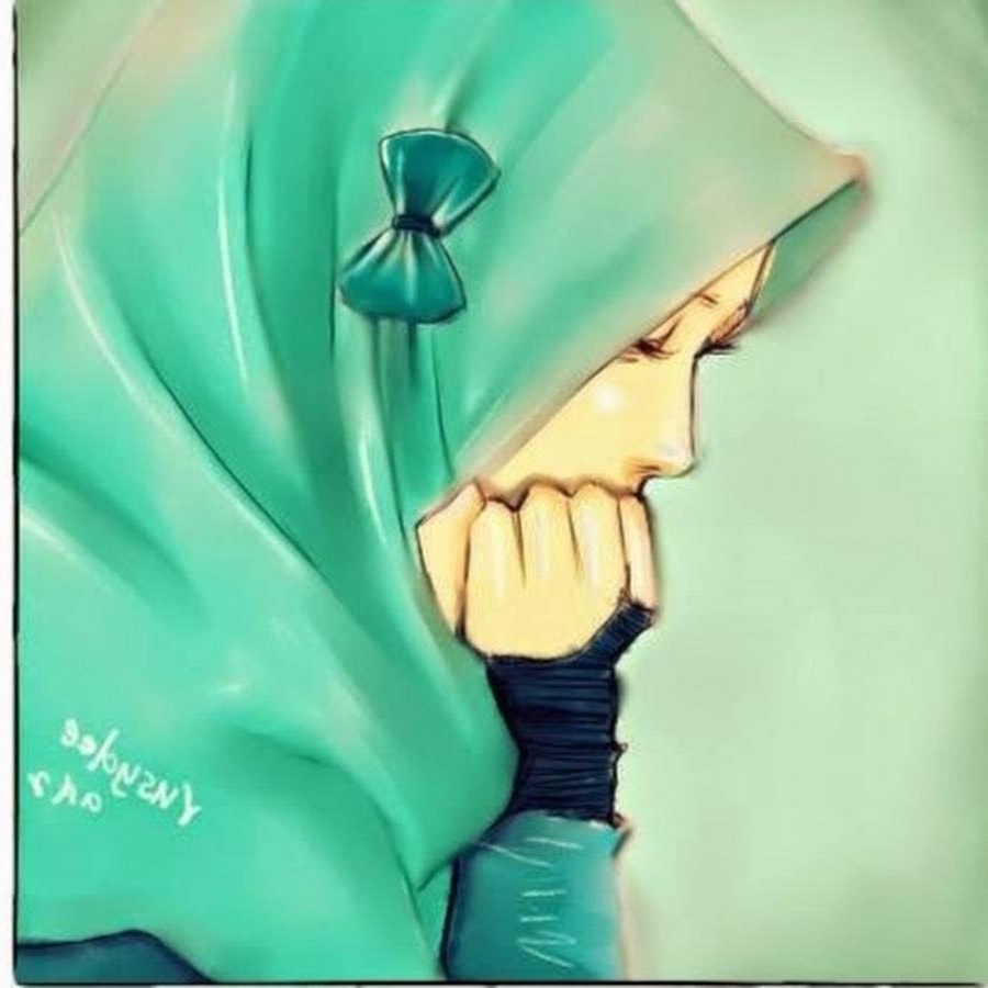 Gambar Kartun Hijab Sedih Kata Kata