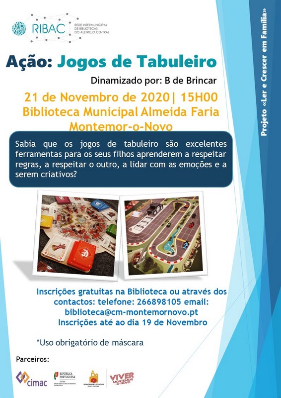 Jogos de Tabuleiro na Biblioteca Municipal Almeida Faria