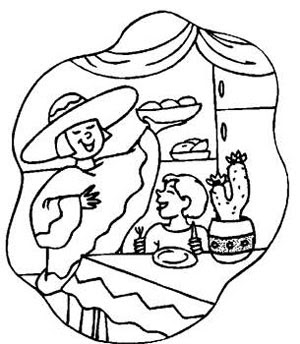 Christmas in Mexico Coloring Pages