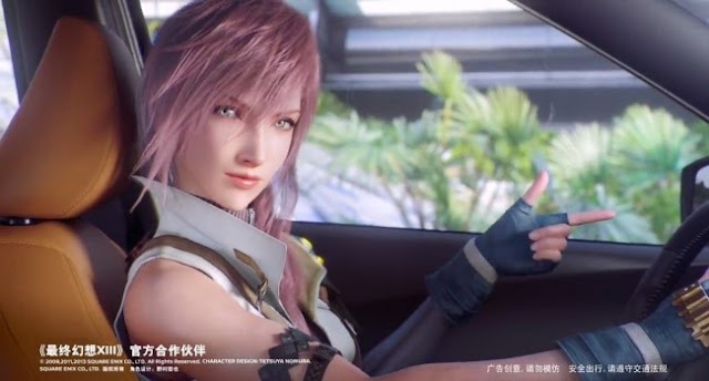 Lightning de Final Fantasy 13 aparece em publicidade da Nissan