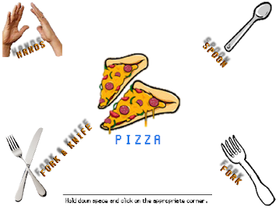 The Wonderful 1237 pizza table manners minigame John Kasich how to eat