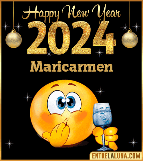 Gif wishes Happy New Year 2024 animated Maricarmen