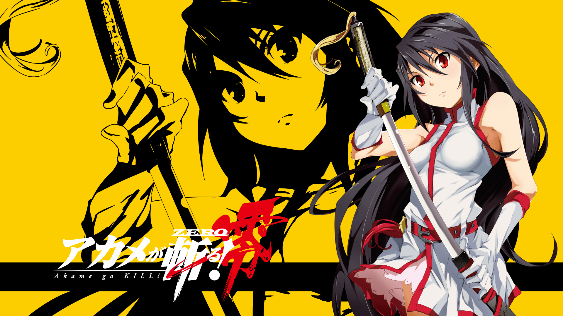 akame ga kill anime girl character katana. hd 1920x1080 1080p and 