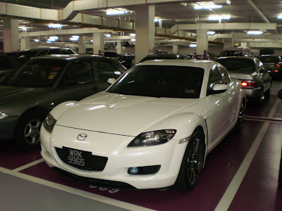 white Mazda RX-8