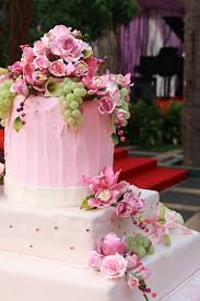 Pink Wedding Cake Photos, Pink Wedding Cake Pictures 