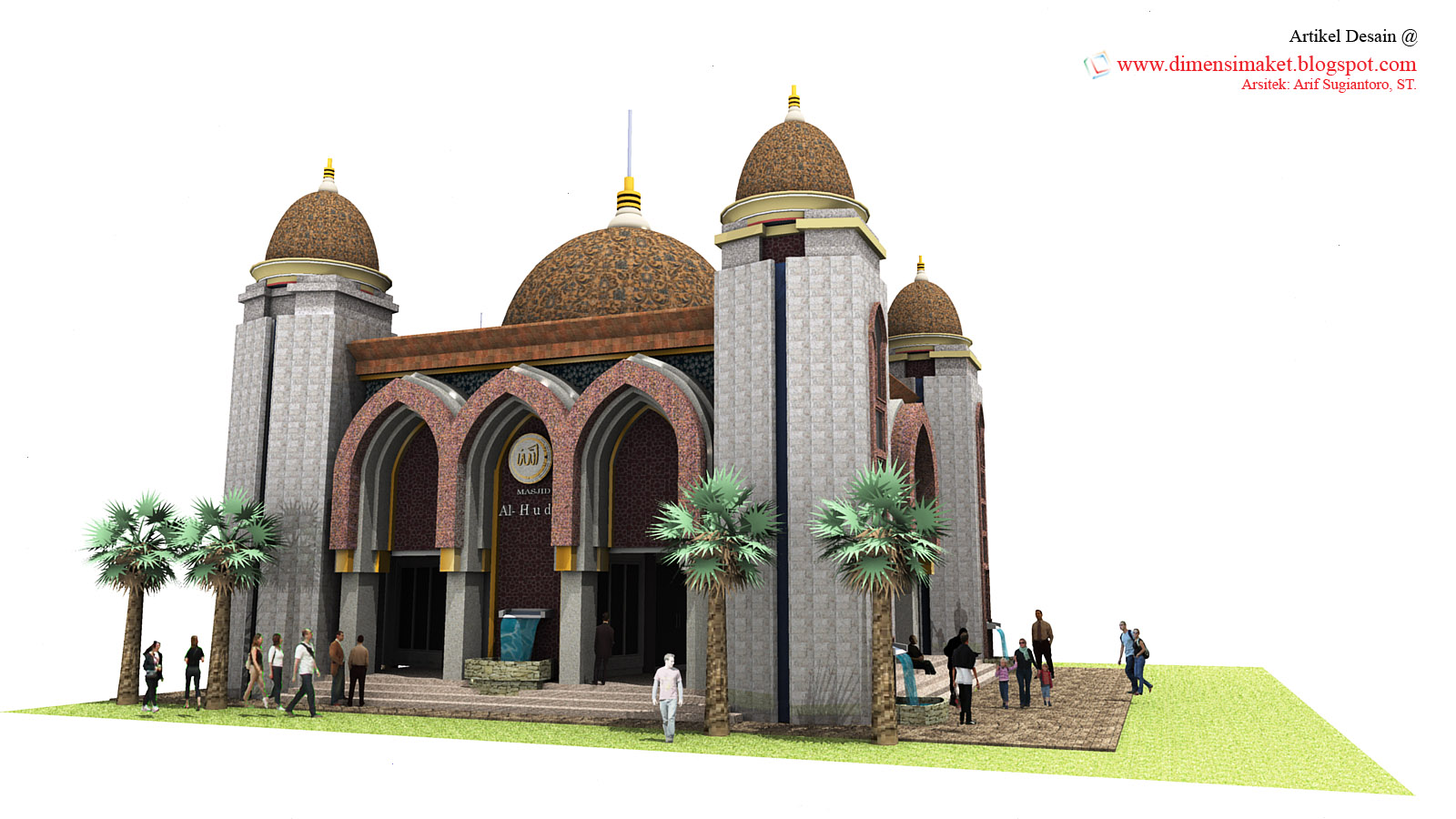 Desain Masjid  Musholla 010 Perencanaan Masjid  Al Huda 