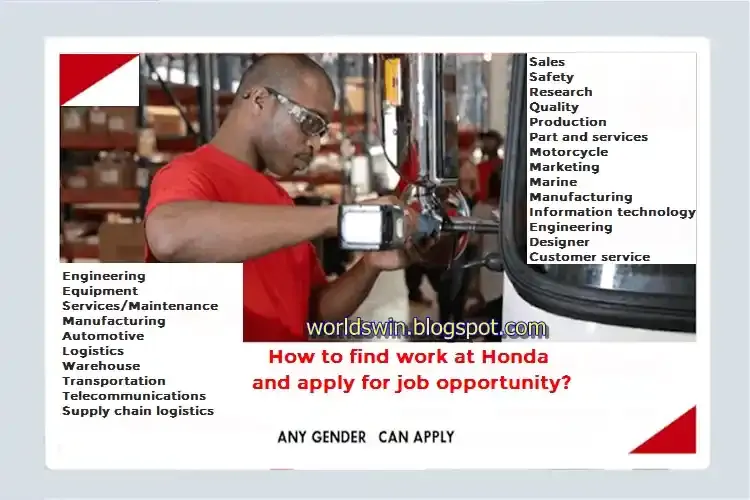 work at Honda and apply for job opportunity