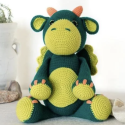 Dragón amigurumi patrón gratis