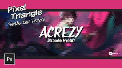 Design Pixel Triangle Background - AcrezyBlog