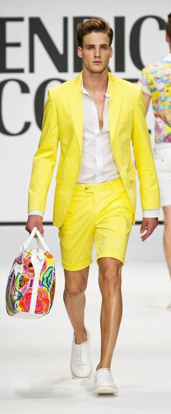 Look Masculino Amarelo