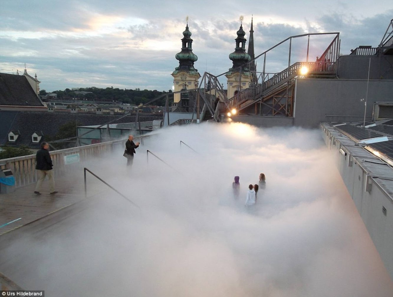 Linz, Austria: Cloud Parking by Fujiko Nakaya