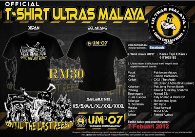  Baju  Ultras  Malaya  Honey IsyQi Corporation
