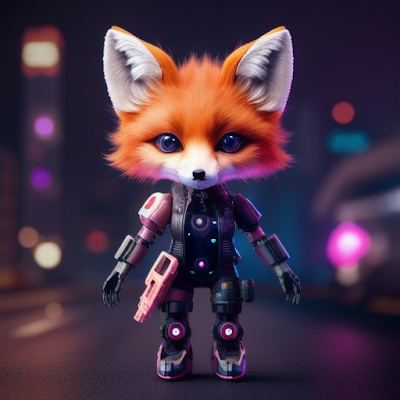 Cute Cyberpunk Fox (6)