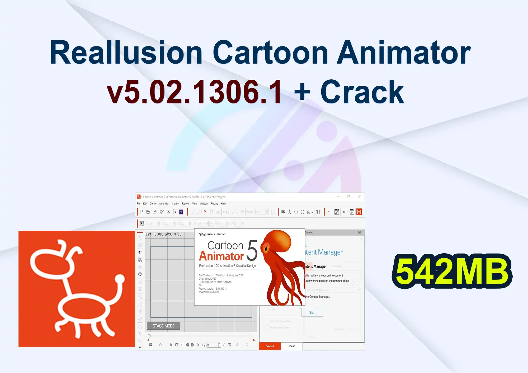 Reallusion Cartoon Animator v5.02.1306.1 + Crack 