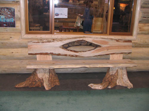 cedar log bench plans