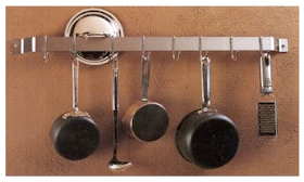 wall-mounted bar pot rack