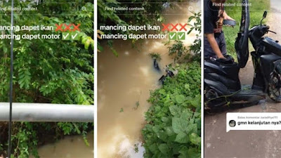 Niat Berburu Ikan, Pemancing Temukan Honda Vario dan Helm Tenggelam di Sungai