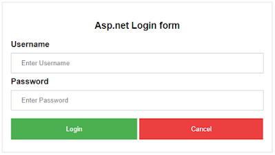 login page design in asp net c# using bootstrap