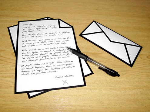 letter envelope template. Letter Writing in English: PDF