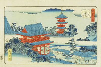 Ukiyo-e. Aizuri-e. Träsnitt. Hiroshige II.