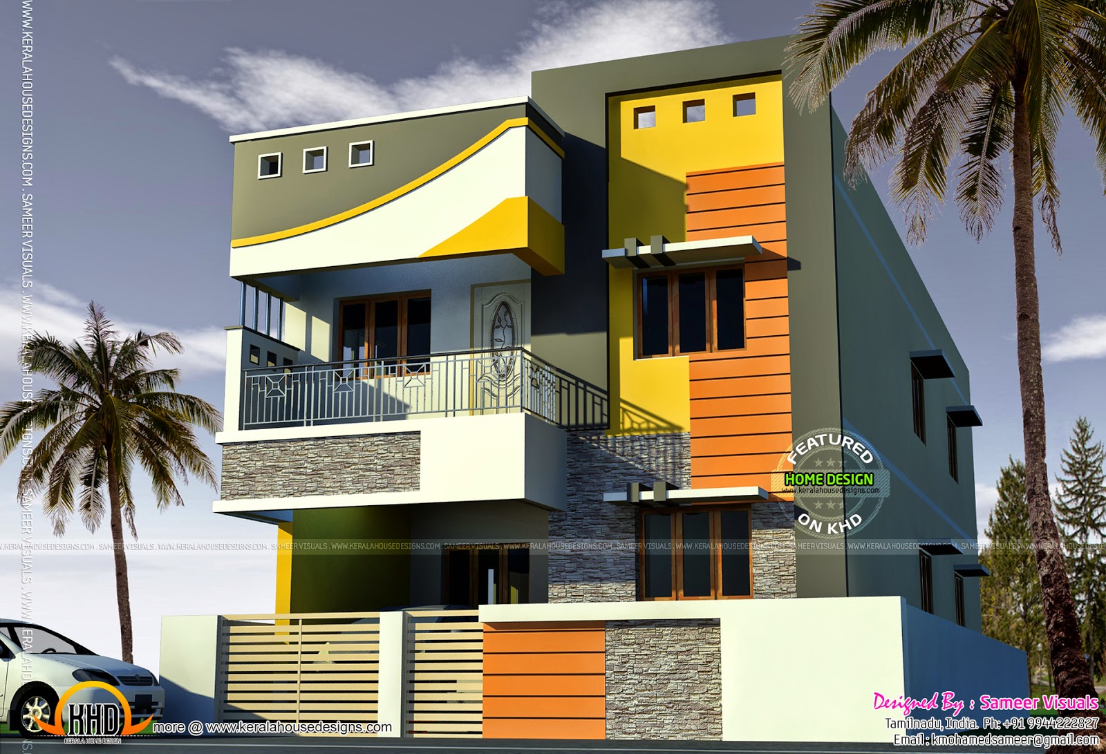 2000 sq feet Tamilnadu  house  Kerala home  design and 