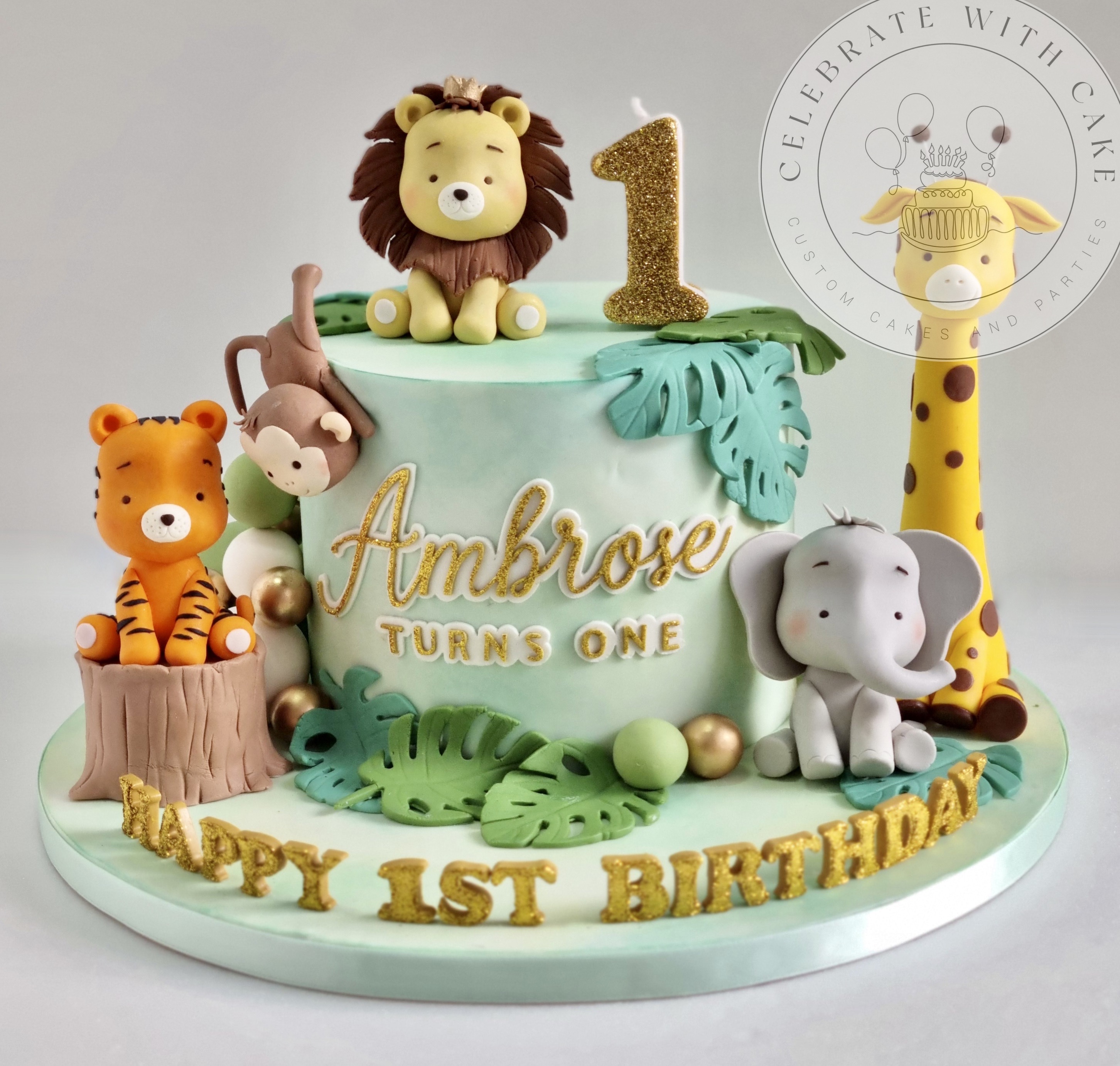 Order 2D Jungle Kingdom Birthday Cake | Gurgaon Bakers