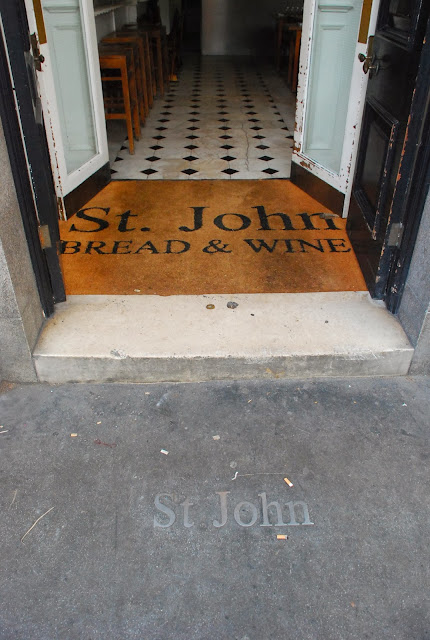 St John modern typical English restaurant London