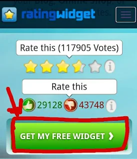 واجهة موقع rating widgat