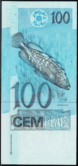 Brazil Banknotes 100 Reais banknote 2005 Grouper