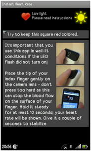 Android : Instant Heart Rate