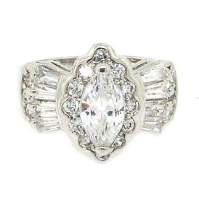 White gold engagement ring discoloured