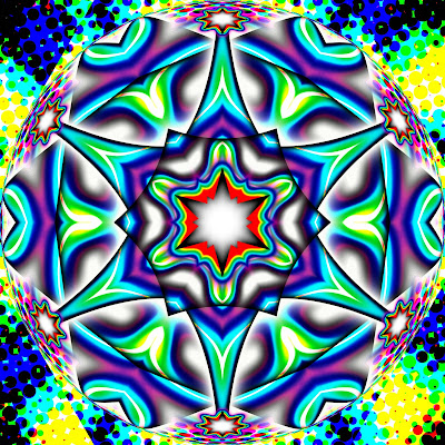 Magic Star Mandala by gvan42 - Cosmic Computer art - Zazzle Gregvan - question reality - ornament necklace freakout
