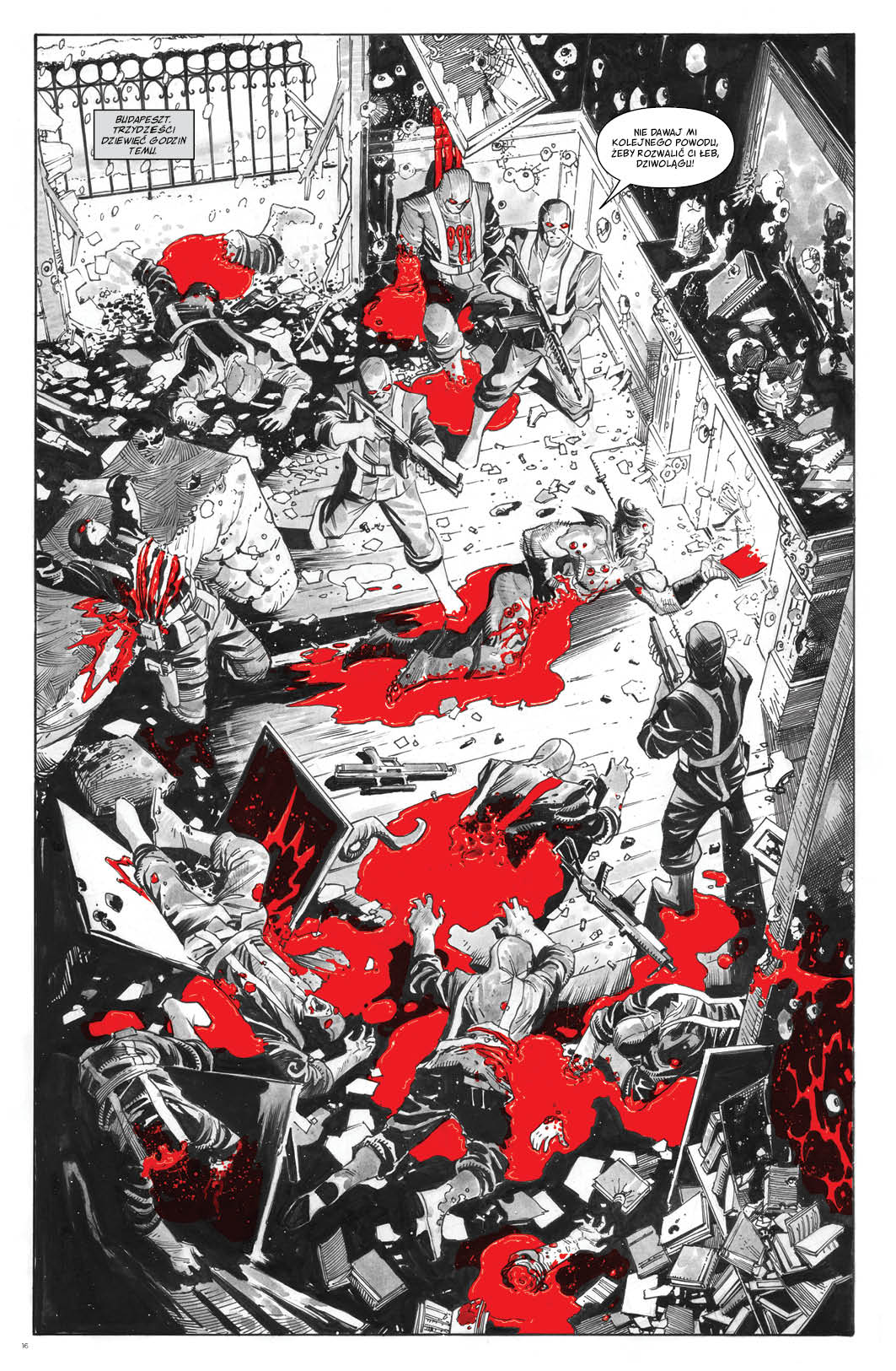 Wolverine Czerń Biel i Krew przykładowa strona