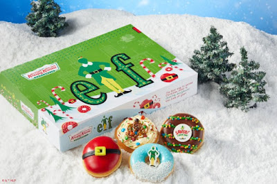 Krispy Kreme Elf-movie-themed donuts.