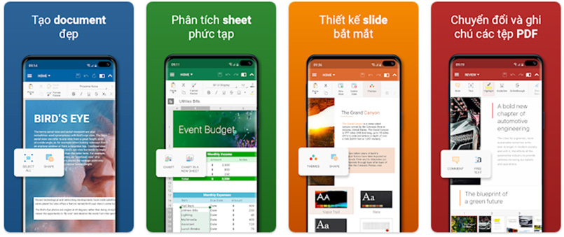 Ứng dụng OfficeSuite: Xem và chỉnh sửa Word, Sheets, PDF a1