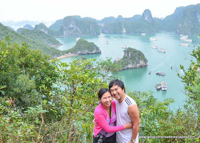 Ed and Lady in TiTop Island Halong Bay
