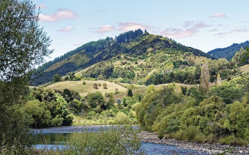 River and hills near Motueka.