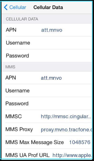 TracFone apn settings iPhone updated