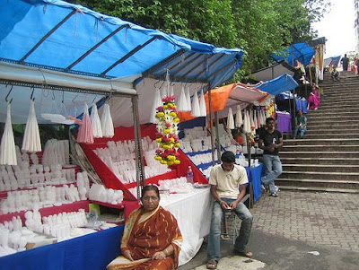 Candle Sellers at the Mount Mary Steps I clearly remember the Tattoo artists