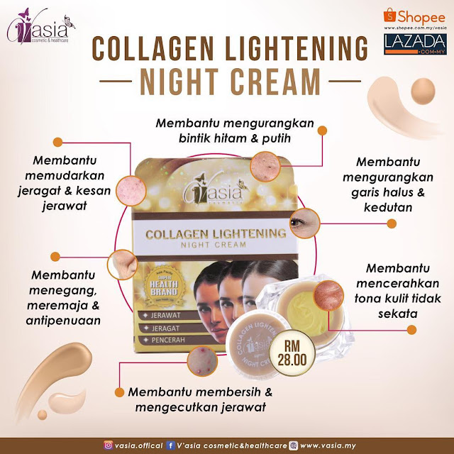 Collagen Lightening Night Cream V'asia