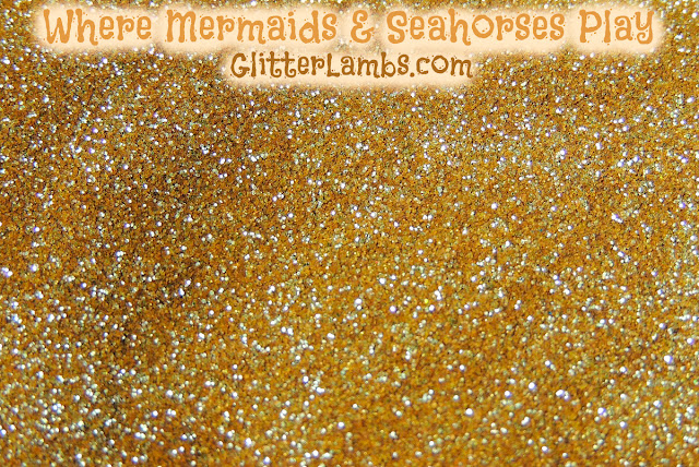 Glitter Lambs Where Mermaids And Seahorses Play Nail Art Glitter-light gold sand glitter