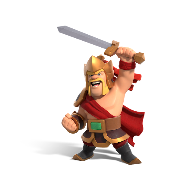 Warrior King Skin Clash OF Clans PNG