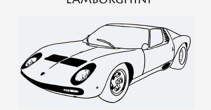 Fond Ecran Coloriage De Voiture Lamborghini Auto