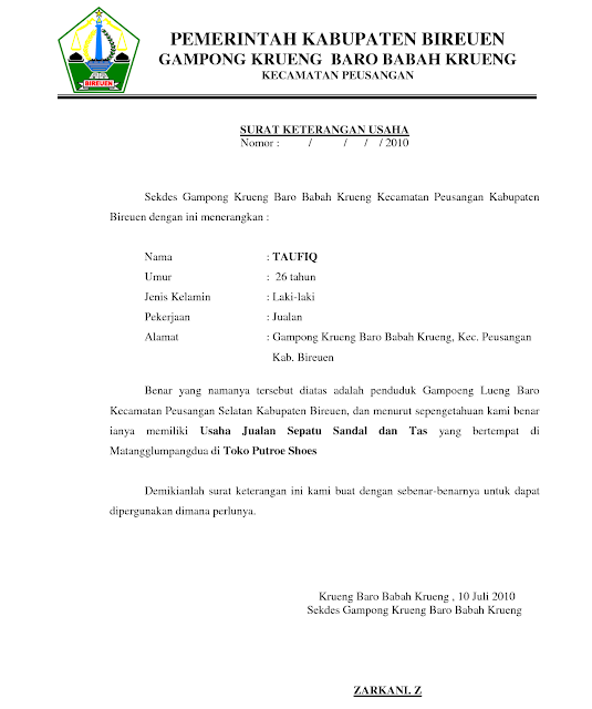 Contoh Format Surat Keterangan Kehilangan Kepolisian  Car 